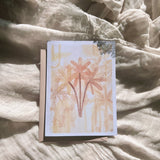 Palms at Sunset Greeting Cards
