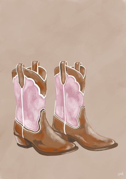 Country Boots - Dusty Pink