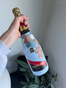 Mumm- Custom Painted Alcohol Bottle