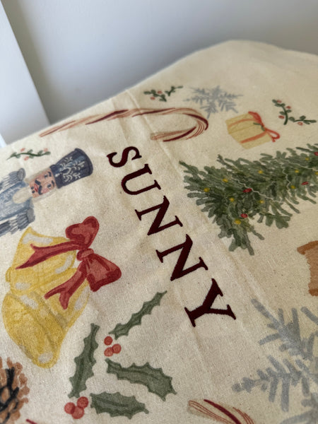 Personalised Santa Sack (Embroidered Name)