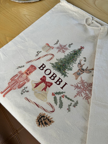 Personalised Santa Sack (Embroidered Name)