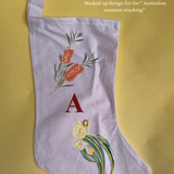 Embroidered Santa Sack + Printed Stocking Bundle
