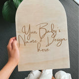 Arch Baby Name Sign