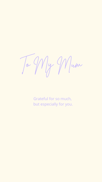 'Thank you Mum' - Print
