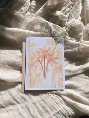Palms at Sunset Card